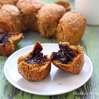 pull apart nutella filled pumpkin bread | roxanashomebaking.com